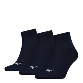 Puma Sneaker Sokken met boord Blauw 3-pack 271080.321