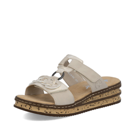 Rieker Dames Slipper Beige/Goud 62936.60