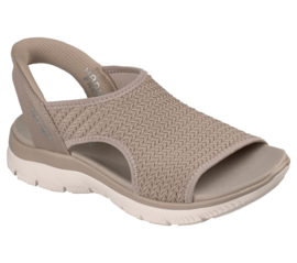 Skechers Dames Sandaal Taupe Slip-In 119519 TPE