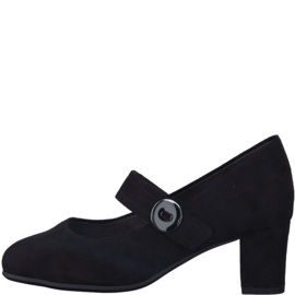 Jana Bandschoen Zwart Nubuck 24468.001