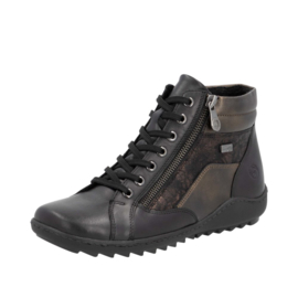 Remonte Hoge Sneaker Zwart-Bruin R1458.03