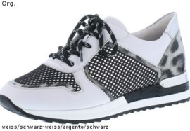 Remonte Dames Sneaker Wit met Zwart R2512