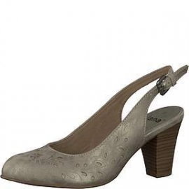 Jana Dames Schoen met Hielband Beige/Brons 29600