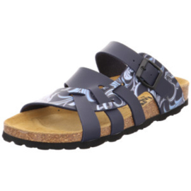 Longo Dames Slipper Pisa Blauw Bewerkt 11122.40