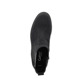 Gabor Enkellaarsje Zwart Nubuck 52.781.47