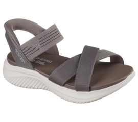 Skechers Dames Sandaal Taupe Slip-In 119975 DKTP