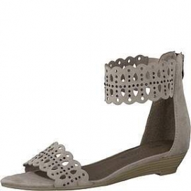 Tamaris Dames Sandaal Licht Taupe Nubuck 28121