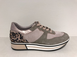 Piedi Nudi Sneaker Taupe met Print 889113