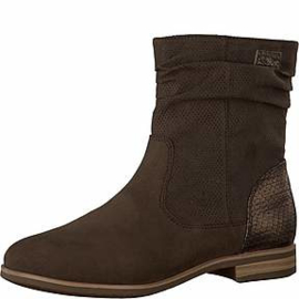 s.Oliver Dames Enkellaarsje Bruin Nubuck 25304