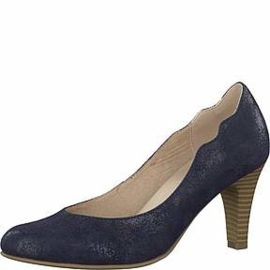 Caprice Dames Pump Blauw Nubuck 22406