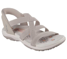 Skechers Dames Sandaal Taupe Slip-In 163460