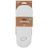 Bio Cotton Lage Sneaker sokjes  4-pack Wit 158415