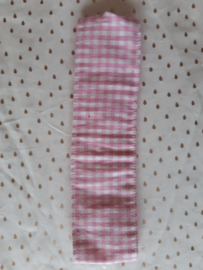 Kinder haarband, roze ruit