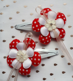 Flower Rood Polkadot