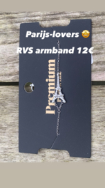 Zilveren armband Parijs