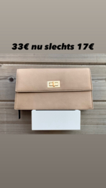 vintage tasje beige