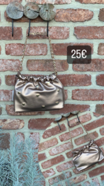 feestelijk tasje metallic met hartjes