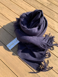 sjaal vilt donkerblauw