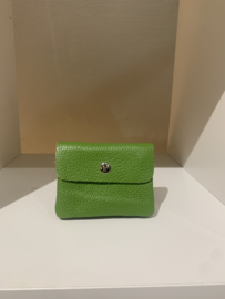 ‘Portemonnee leder klein groen