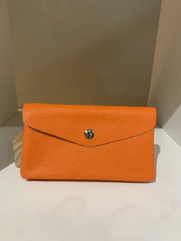 Portemonnee leder oranje