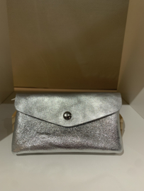 Portemonnee leder silver