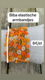 Biba armband met bloempjes