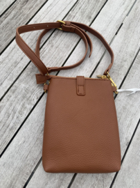 Kleine messenger cognac