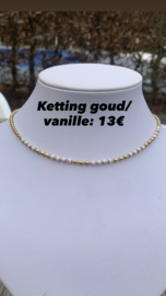 Ketting goud vanille