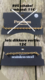 Armband gedraaide schakel goud