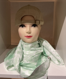 Satijnen sjaaltje mintgroen