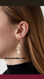 Oorbellen met parels goud