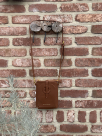 Kleine messenger cognac