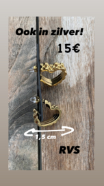 Oorbellen chains harten goud of zilver