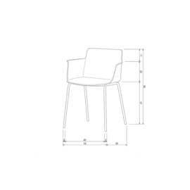 Outdoorstoel Foppe  kleur mist