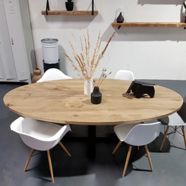 Ovale eettafel Oak