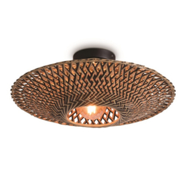 Ceiling lamp Bali dia.44x12cm black/natural, S