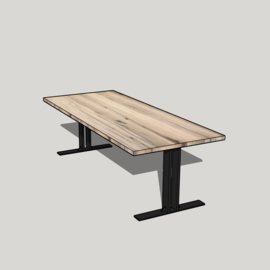 Stalen T frame open