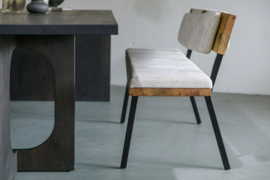 Bankje Oak met leuning