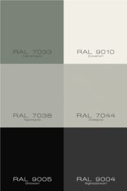 Kleurenoverzicht RAL kleuren