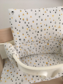 Kinderstoel kussenset 'Driehoekjes'