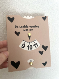 Voedingskaart Oud-roze