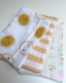 Kinder washandjes ‘Zon’