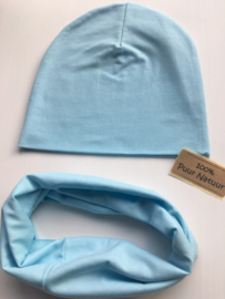 Set beanie en sjaal ‘Blue’