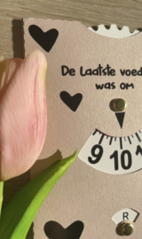Voedingskaart Oud-roze