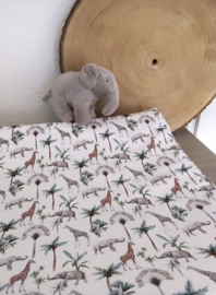 Aankleed kussenhoes 'Olifant en giraf'