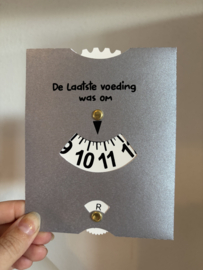 Voedingskaart Zilver/ Grey