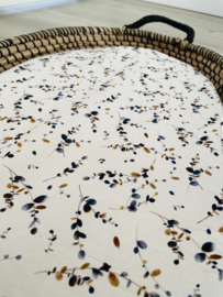 Hoeslaken verschoonmand ‘Blue flower’