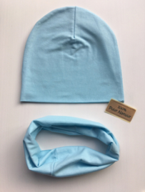 Set beanie en sjaal ‘Blue’