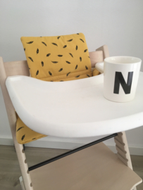 Kinderstoel kussenset 'Feather oker'