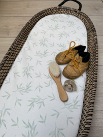 Hoeslaken verschoonmand ‘Bamboo oud/groen’